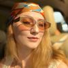 Трендовые очки с маленькой оправой, персонализированные очки, солнцезащитные очки, женские металлические ретро солнцезащитные очки