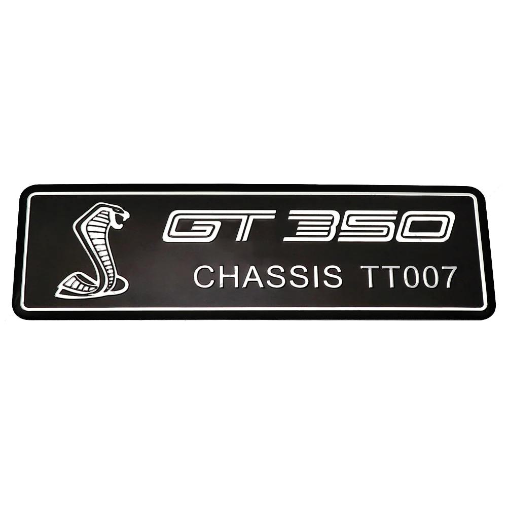 FETG4 Alloy GT350 GT500 Logo Car Body Emblem Rear Trunk Badge Sticker for Ford Shelby Fiesta Focus Mondeo Kuga Ranger Mustang Everest