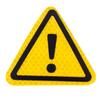 Triangle Exclamation Mark Reflective Warning Sign Car Sticker Night Driving Safety Reflective sticker for Car Anti-Collision