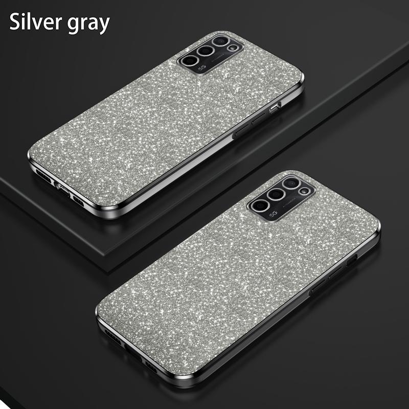 Для OPPO A55 A57 A58 A72 A74 A78 Чехол Блестящий Роскошный Гальванизированный Блестящий Чехол OPPO A78 A58X Ударопрочный Мягкий Бампер Прозрачная Крышка