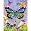 JISHSHAY Diamond Art Квадратные бусины 40x50 см Diamond Art Бабочка Бусина Искусство Продвинутый 5D Diamond Art Красочные Бабочки Набор для творчества DIY Великолепная картина