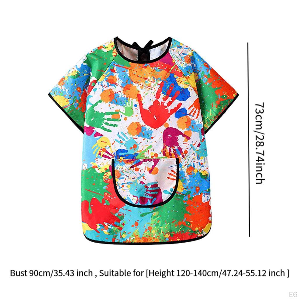 Художественный халат для детей, детский игровой фартук, мягкие практичные нагрудники для кормления детей, живопись