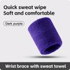 1 Pc Towel Sports Wrist Bands Tennis Sweat Bands Wrist Guard Basketball Fitness Sweatbands Wrist Wrap Wrist Protection Badminton