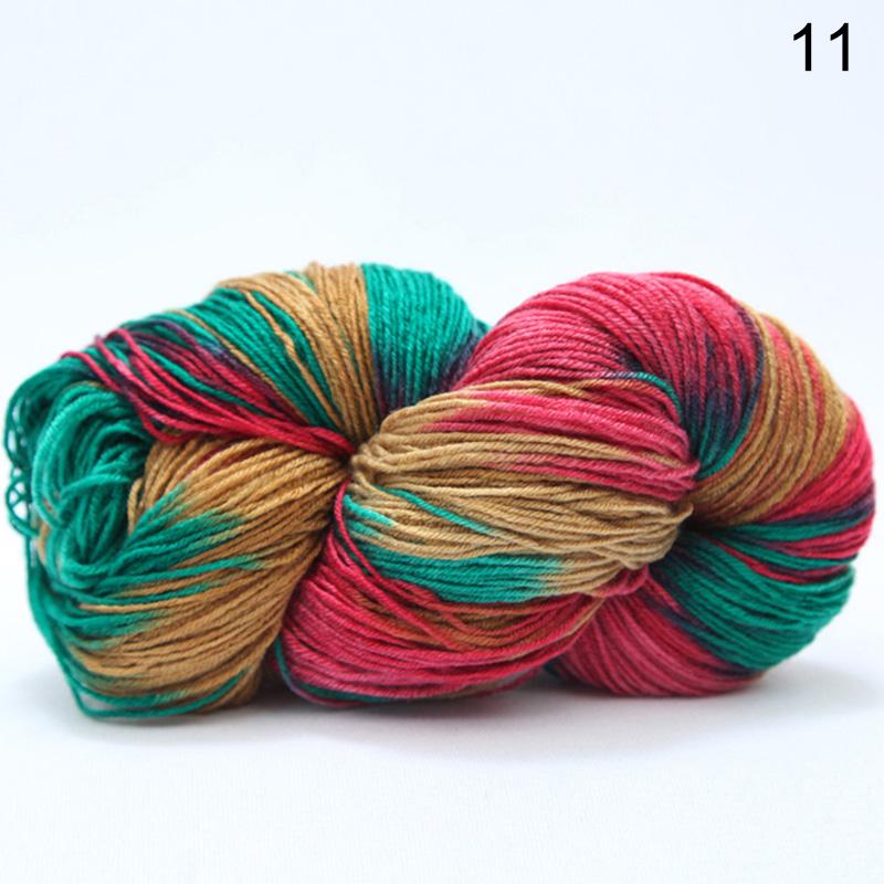 1Roll DIY Yarn Multicolor Knitting Wool Hand Crocheted Cotton Wool Yarn Baby Scarf Soft Warm