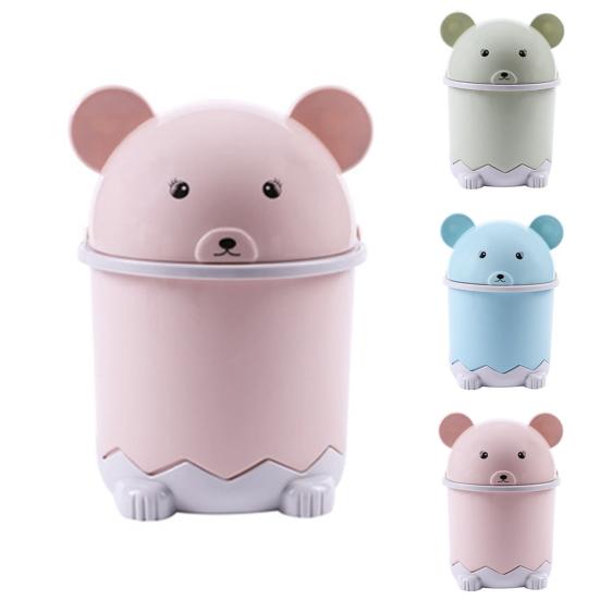 Удобный мусорный бак с откидной крышкой, мини-корзина для мусора