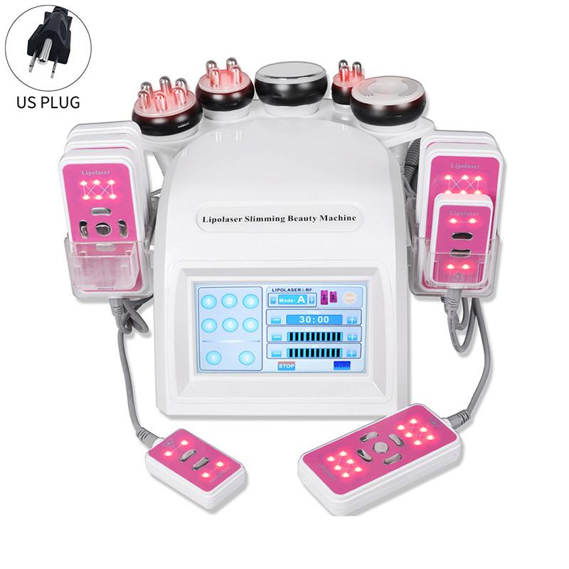 6 в 1 RF радиочастотный спа-шейпер для тела и лица 40 К машина для похудения вакуумный липо-лазерный кавитационный прибор инструмент для сжигания жира