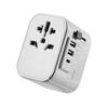 Universal Travel Adapter - EWENT - EW1475 - 2 USB-A Ports - 1 USB-C Port - White
