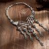 Exaggerated Jewelry Fashion Big-Name Skull, Claws, Skull, Fringed Necklace, Jewelry