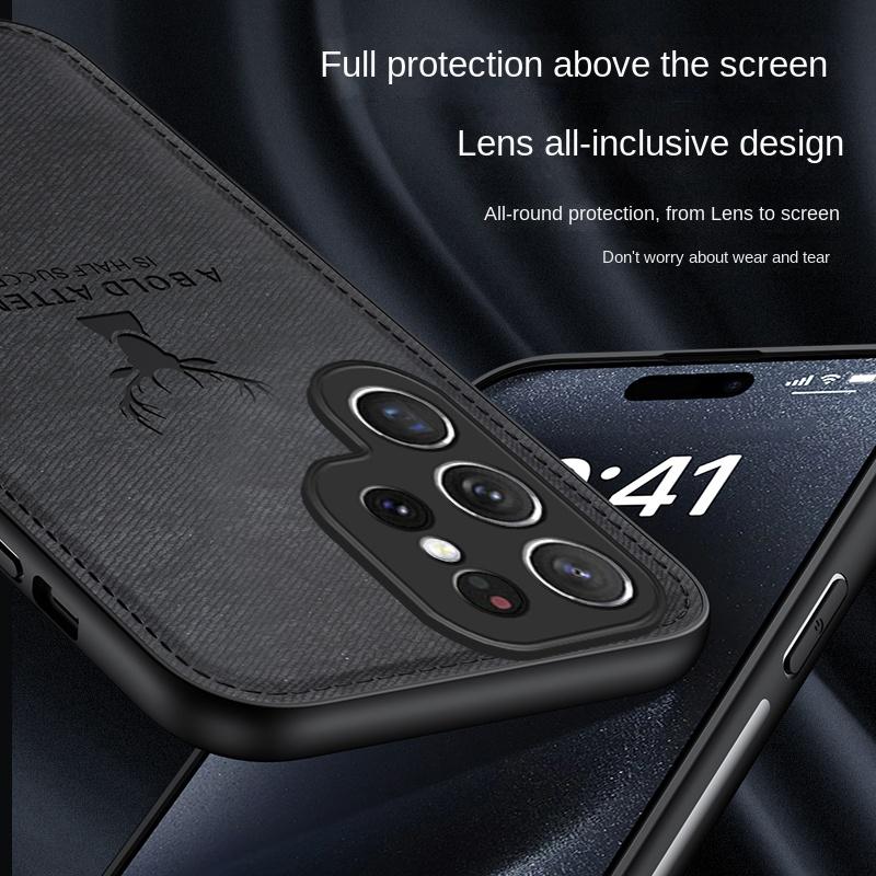 Для Samsung Galaxy S23 S22 S21 S20 S10 Plus Ultra Чехол Мягкая Ткань Олень Защитная Задняя Крышка Чехол Для Samsung S20 S23 FE