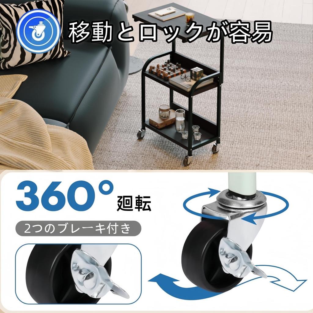 Merytes Kitchen Open Kitchen Gap Wooden Shelf with Steel Storage Shelf 3-Tier Cart, Shelf, Rack, Storage, Shelves, Multi-Function