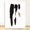 Minimalist Canvas Painting Wall Art Poster Print Pictures Living Room Home Interior Decoration Abstract Black Gold Brush Line