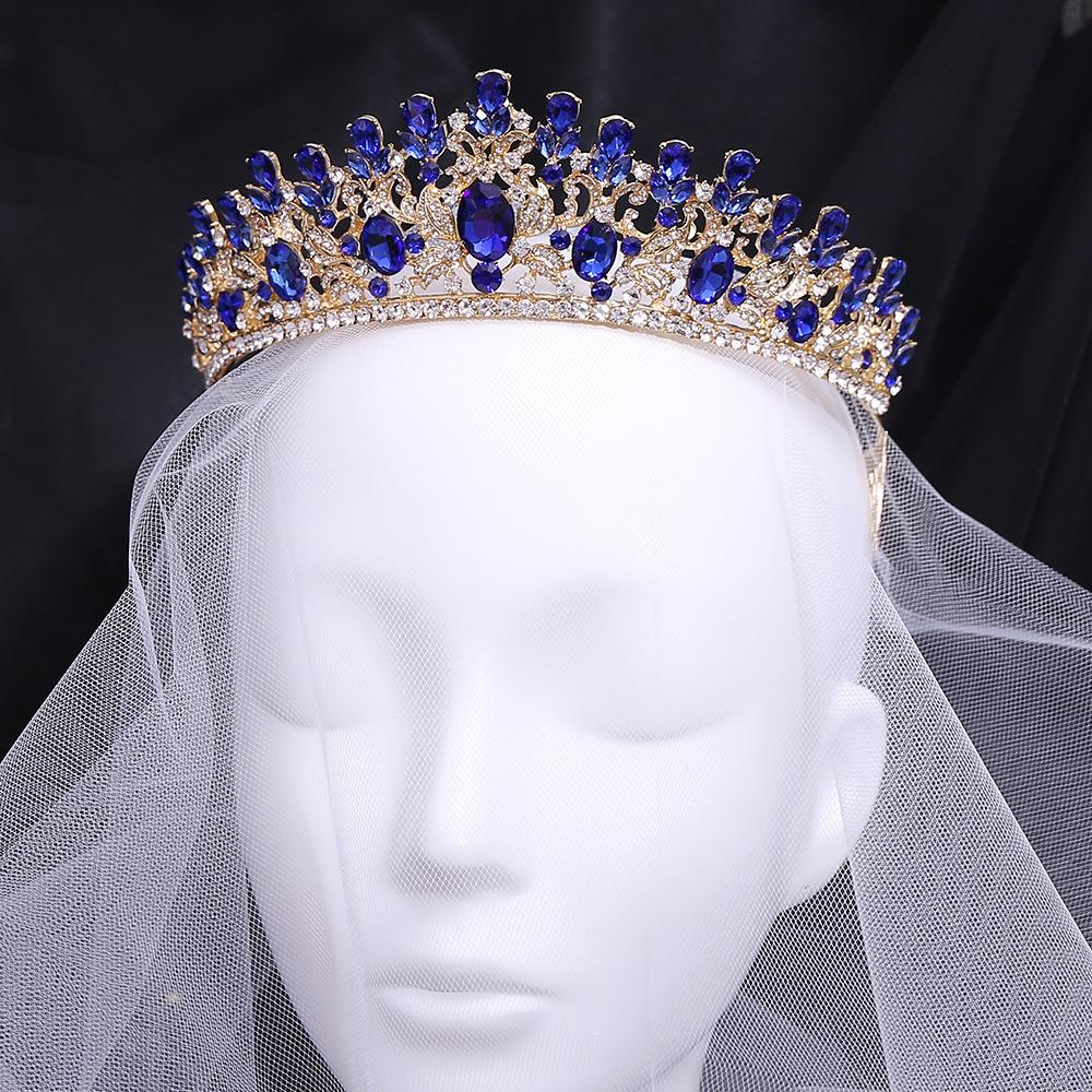 Wedding Hair Accessories Headband Forest Leaf Inlaid with Green Crystal Baroque Style Bridal Crown Hair Comb