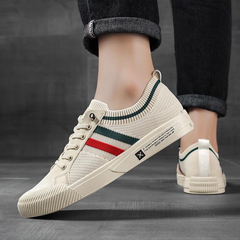Luxury Men Sneakers Mesh Breathable Canvas Shoe Light Walking Flats 2024New Fashion Casual Shoes for Men Loafers Tenis Masculino