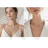 Women's S925 Sterling Silver Sparkling Cauliflower Moissanite Necklace Six-Prong Minimalist Luxury Fashion Clavicle Chain