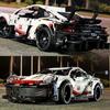 Технические характеристики автомобиля Turbo White Cool Sports 911 Bricks совместимы с RSR 42096 1580PCS Модель Строительные наборы для взрослых Подарки Игрушка для мальчиков