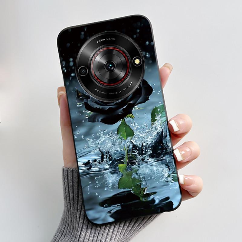 Чехол для телефона ZTE Blade A75 5G Z2357N Nubia Focus 5G Чехол Роскошный Дракон Милый Крутой Мальчики Девочки Черный Мягкий ТПУ Задняя Крышка
