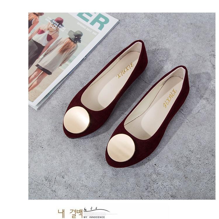 Женские однотонные удобные повседневные туфли без шнуровки большого размера на плоской мелкой подошве для девочек