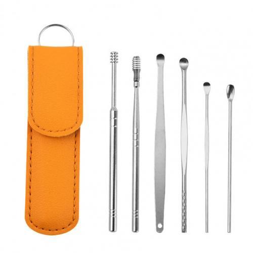 Ear Wax Cleaner Tool Set Earwax Removal Set Earwax Remover 6-in-1 Ear Pick Tools