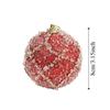 8CM Xmas Tree Hanging Pendants Foam Party Decor Striped Balls  New Year Decor