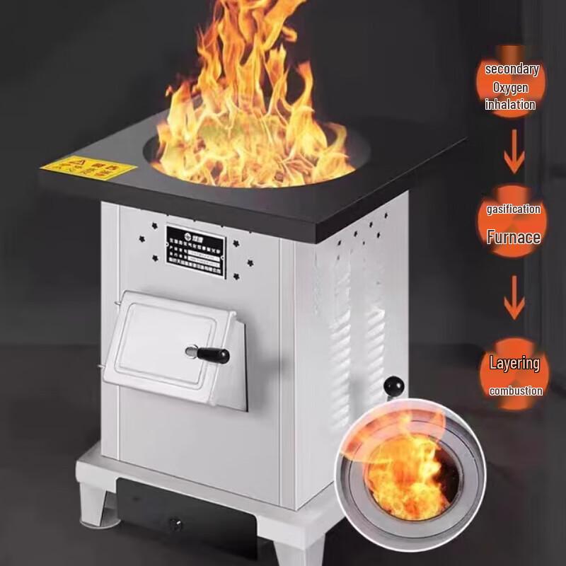 Thickened Stainless Steel Multi-fuel Indoor Heating Stove