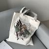 Attack On Titan Canvas Bag Japanese Anime Vintage Women Bag Hip-hop Big-capacity Casual Shopper Bag Harajuku Women Shoulder Bag
