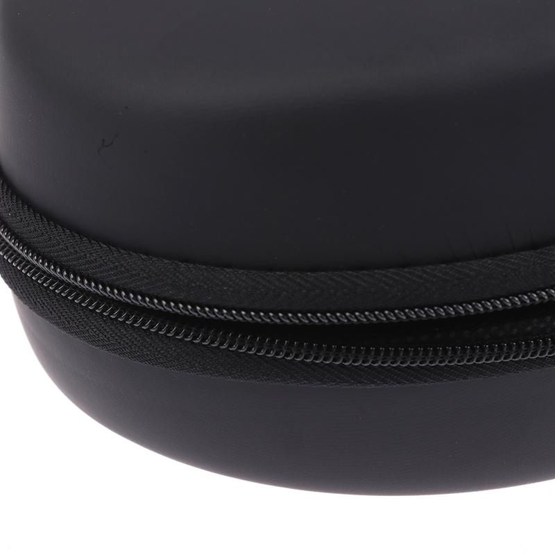 1 Piece Large Capacity Handheld Earphone Container Travel Supplies Black Headphone Carrying Case Shockproof Headset Pouch
