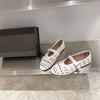 Retro hollow ballet Mary Jane women's shoes breathable soft-soled sandals women's 2025 new flat-soled comfortable dancing shoes