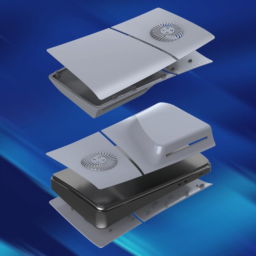 Сменная панель для PlayStation 5 Slim Цифровая / Версия с оптическим приводом Защитный жесткий чехол для передней панели PS5 SLIM Черный