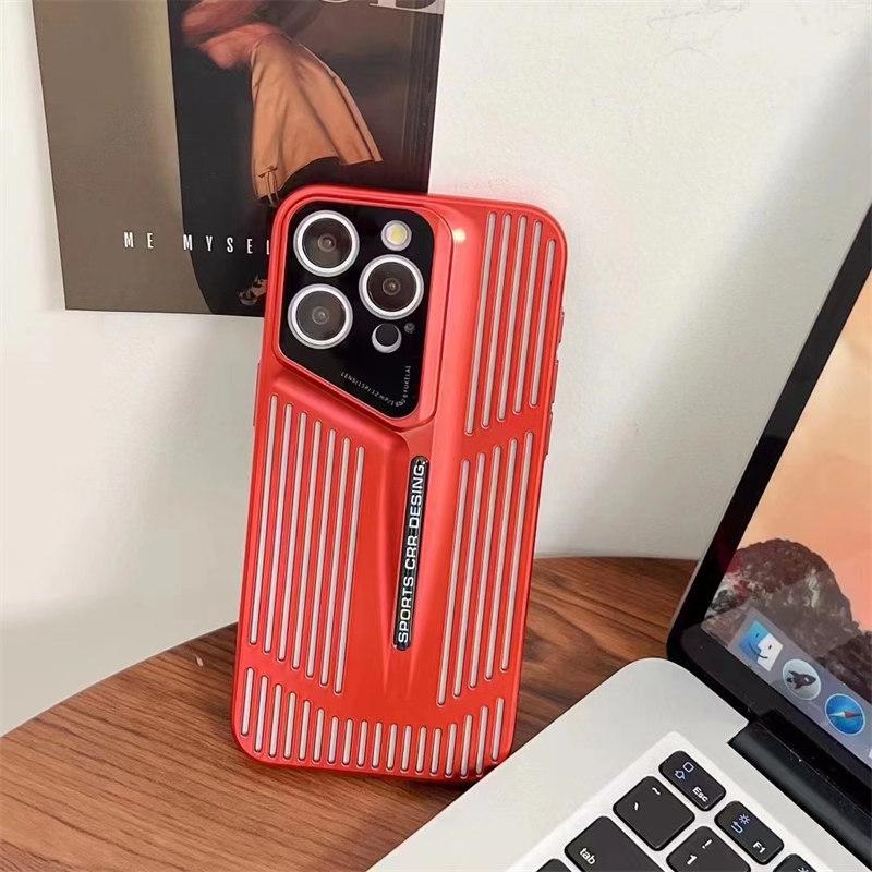 Новый летний роскошный чехол с ледяным охлаждением и полосками для iPhone 15 Pro Max 14 Plus 13 12 Pro, универсальный матовый защитный чехол от падения