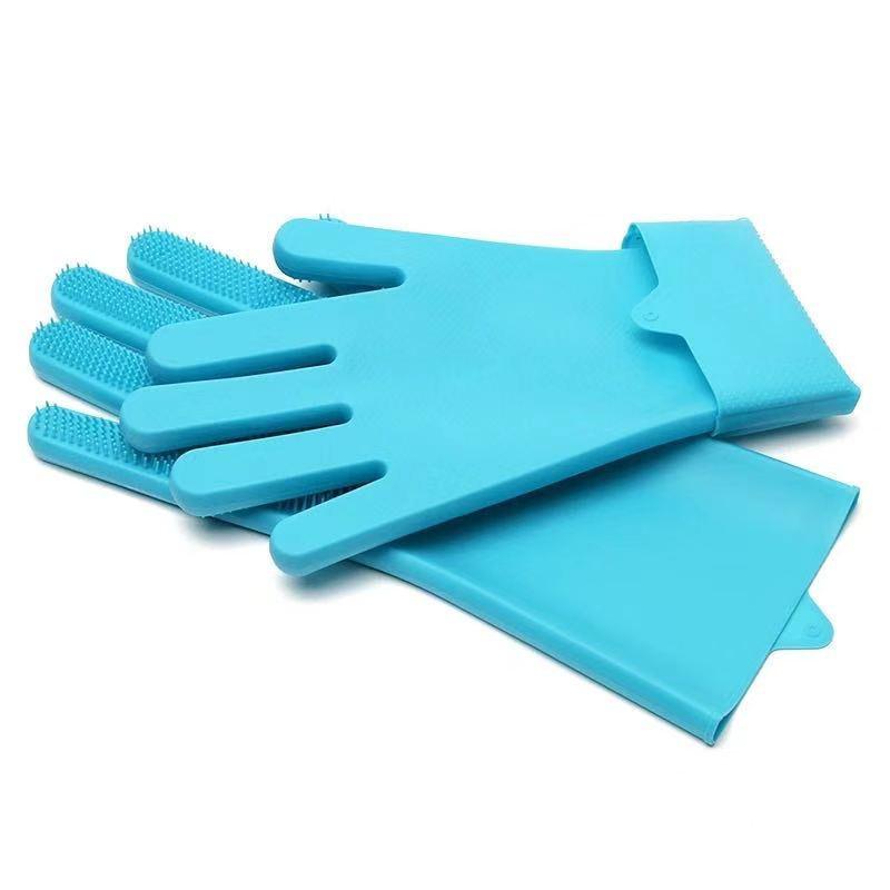 Multifunctional Silicone Dishwashing and Housework Gloves - Heat-Resistant Magic Cleaning Gloves