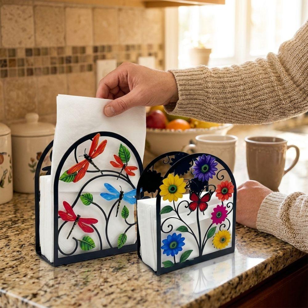 Rustproof Acrylic Napkin Holder Waterproof Desktop Tissue Stand Paper Towel Shelf Restaurant Use