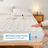 Waterproof Elastic Mattress Cover Bed Sheets Pad Protector Bed Cover Soft Queen King Waterproof Fitted Sheet Anti-bacterial Pad Bedcover