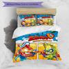 3pcs Superthings1 pattern bedding set duvet cover set includes duvet cover &pillowcases, perfect all season bedroom decoration & gift