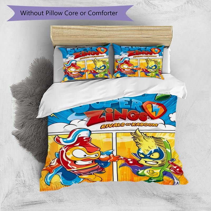 3pcs Superthings1 pattern bedding set duvet cover set includes duvet cover &pillowcases, perfect all season bedroom decoration & gift