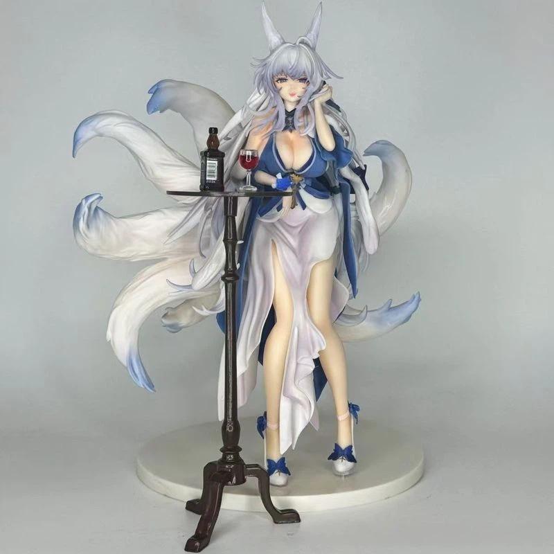 Blue Archive Shinano Obscure Moon Ten Nights Dress Gk Figure Pvc Abs 28.5cm Anime Girl Model Statue Desktop Decor For Collectors