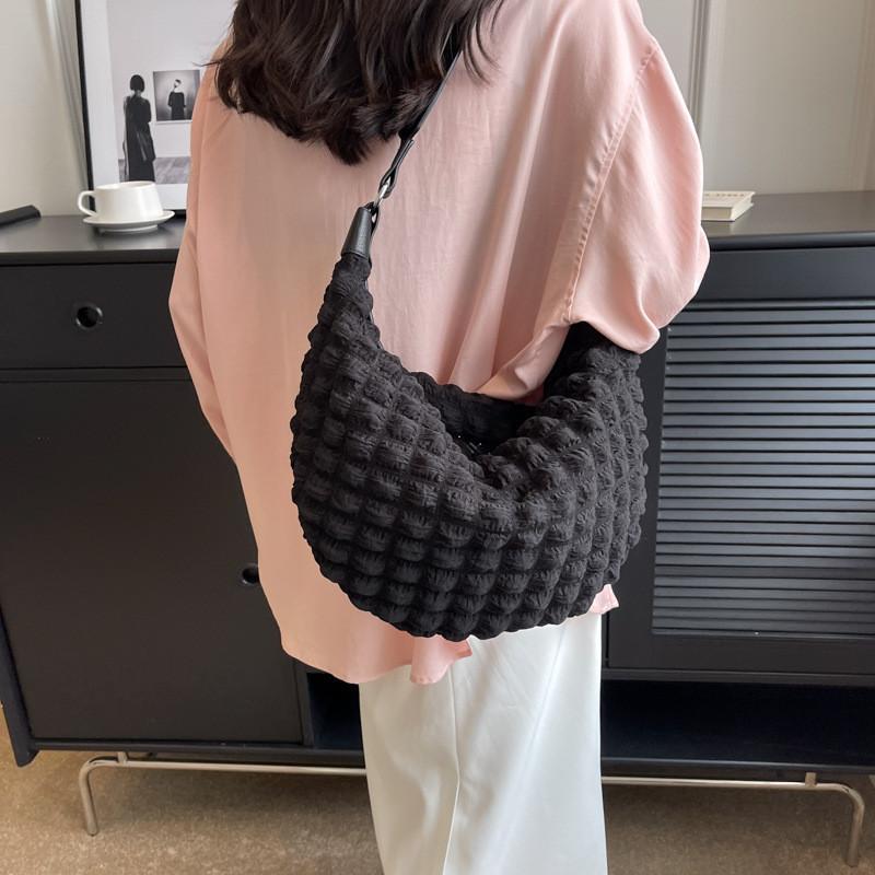 2023 New Korean Style Shoulder Bag Chic Bubble Cloud Bag Simple Fashion Handbag