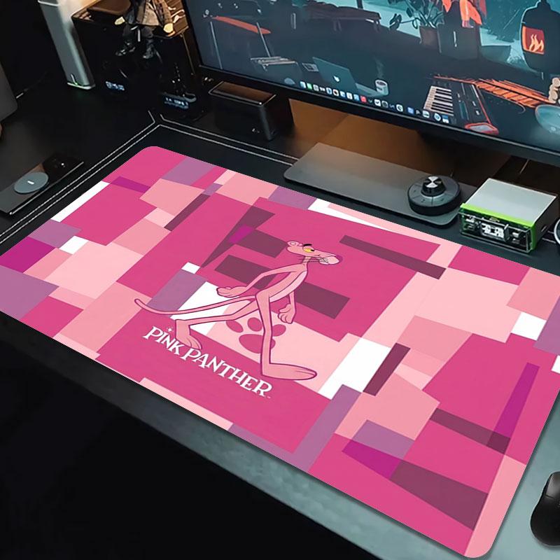 Pink Panther Mugshot Large Size Mouse Pad Large Gaming Table Cushion Nonslip Laptop Tablet Big Mousepad Xxl Mat Mini Pc Playmat With Lock Edge