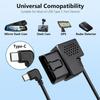 Кабель питания OBD Plug And Play 12V/24V на 5V Понижающий Кабель-адаптер USB для подключения к бортовой сети Для парковки Поездок Дорожных поездок Ежедневной езды