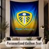 Custom Text Tapestry Leeds United Print Wall Tapestry Indoor Living Room Wall Decor
