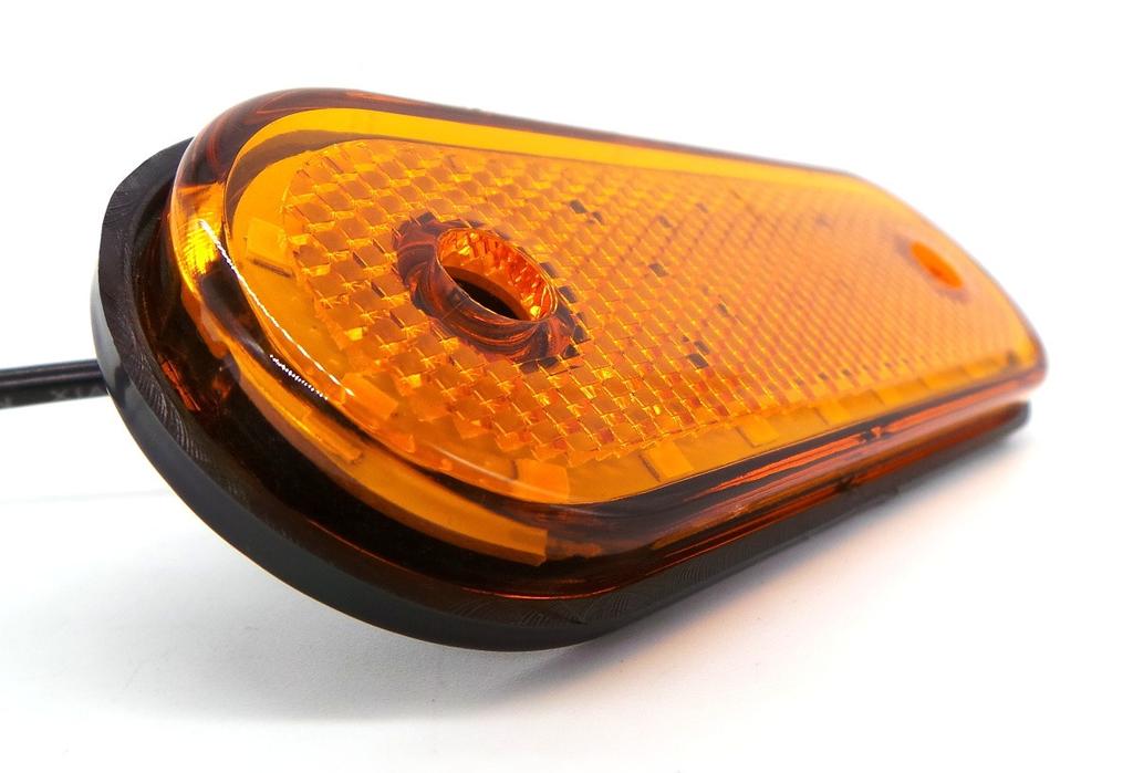 Габаритный фонарь 20 LED 24V цвета Оранжевый, Внедорожный