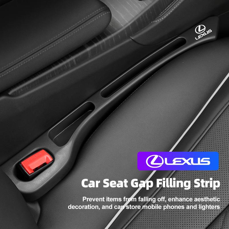 2Pcs Car Seat Gap Filler Plug Sealing Strip Accessories For Lexus F-SPORT ES RX NX LS UX LM LX GX LC RZ IS CT GS RC HS SC TX LBXUJ0