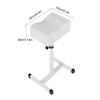 Height Adjustable Cosmetic Chair Home Shop Comfortable Seat Cushion Stool White