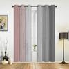 Vintage Pink Grey Gradual Wood Grain Curtains for Bedroom Living Room Drapes Kitchen Kid's Room Window Curtain Modern Home Decor