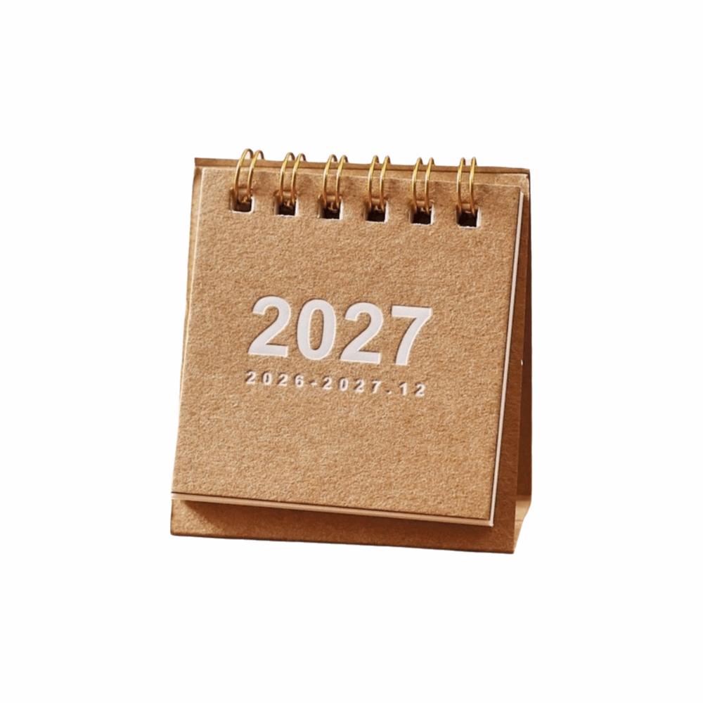 Standing Base 2027 Desk Calendar Mini Flip Calendar New Mini Calendar Daily Planning