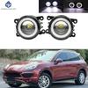 2 Pieces Car Fog Light LED Angel Eye DRL Daytime Running Lamp H11 12V For Porsche Cayenne 92A 958 2010 2011 2012 2013 2014 2015