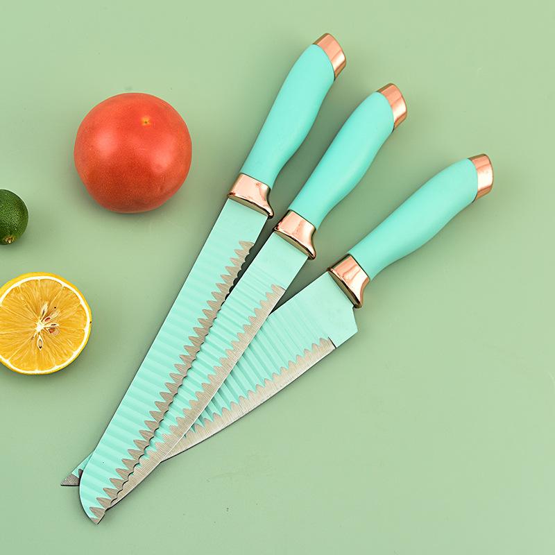 5 шт. наборы ножей, набор кухонных ножей, ножи шеф-повара, кухонный нож для нарезки фруктов, нож для хлеба, резак
