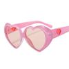 Modern Designer New Custom High Quality Fashion Women Anti Uv Heart Sunglasses Men Luxury Trend Black Heart Shades Sunglasses