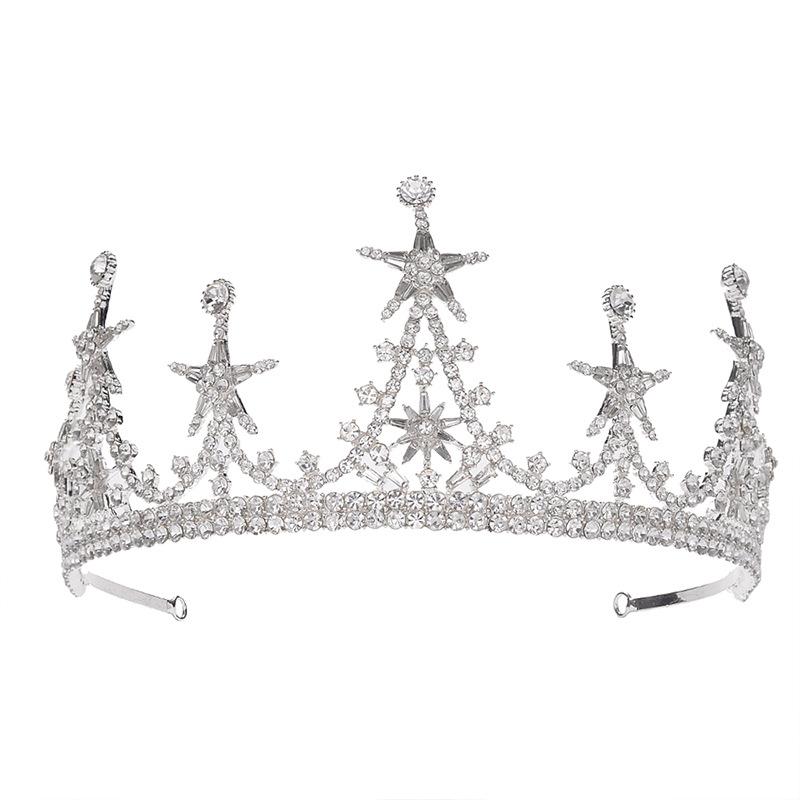 Свадебная корона тиара новый стиль свадебная атмосфера круглая барочная корона свадебное платье