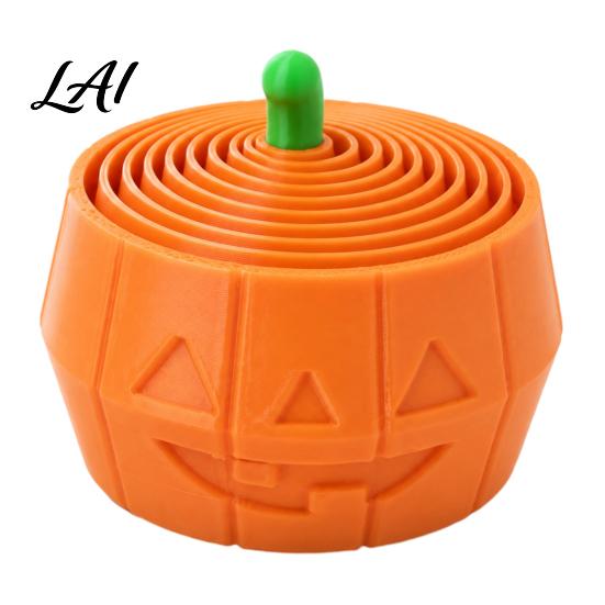 Portable Holiday Gifts 3D Printed Halloween Pumpkin Fidget Toy Retractable Spiral Stress Relief Educational Sensory Toys Ornament Flexible