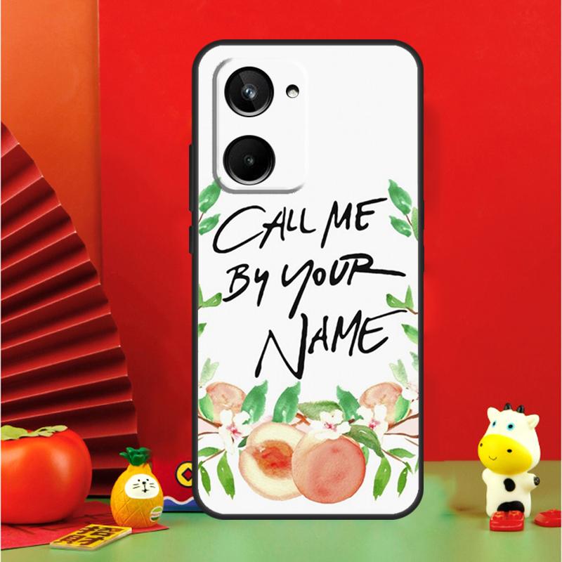 Назови меня своим именем Персик Для Realme 15 Pro GT7 GT6 10 11 12 13 14 Pro Plus C65 C67 C63 C61 C55 C51 C53 C35 C75 Чехол